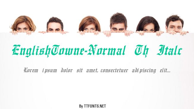EnglishTowne-Normal Th Italc example